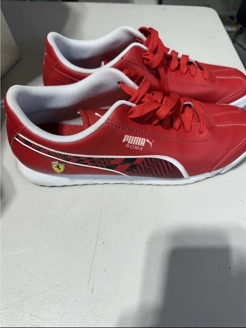 Puma Men’s Size 12 Scuderia Ferrari x Roma Rossi Corsa